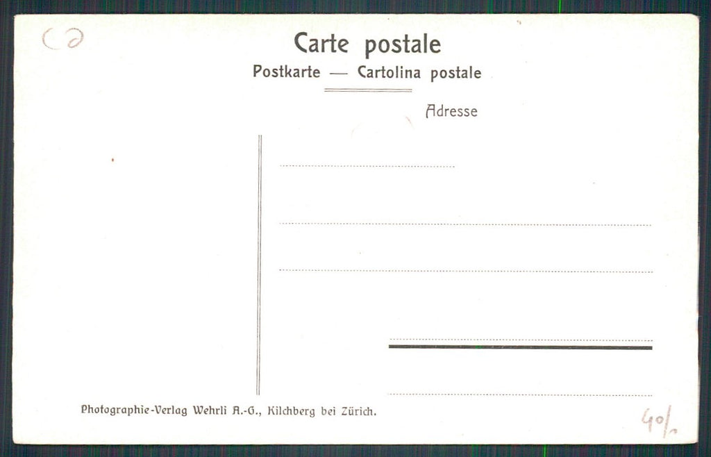 Como Lago di Costumi cartolina TC0169 – retro