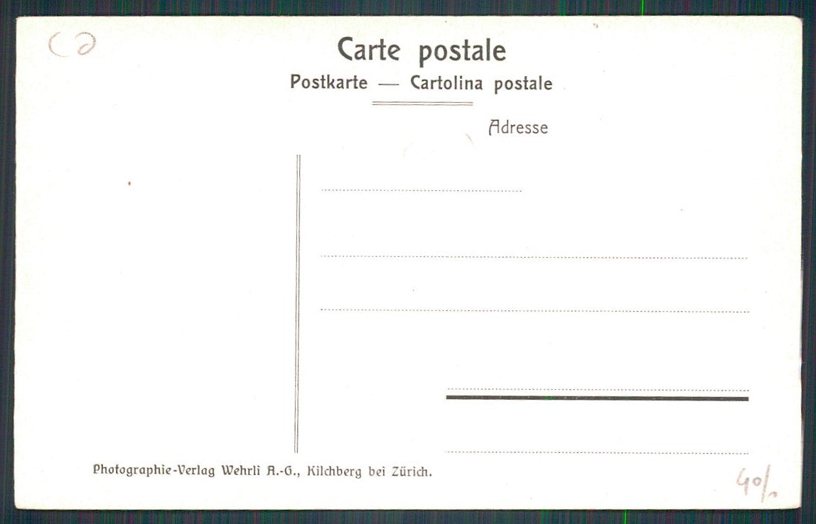 Como Lago di Costumi cartolina TC0169 – retro