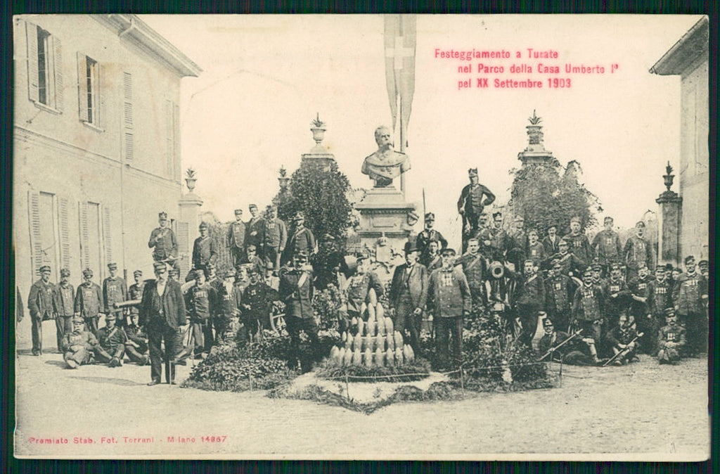 Como Turate Casa militare Umberto I cartolina TC0175 – fronte