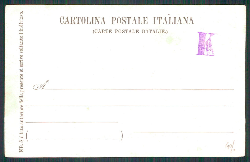 Como Turate Casa militare Umberto I cartolina TC0177 – retro
