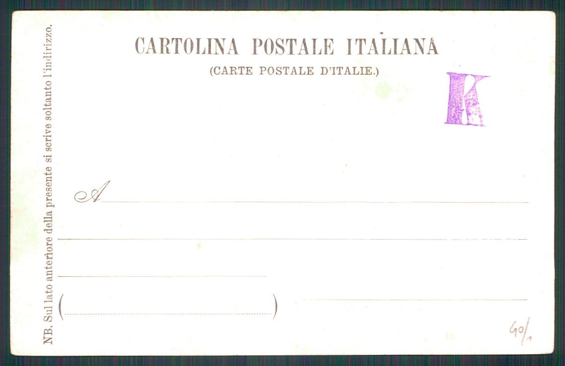 Como Turate Casa militare Umberto I cartolina TC0177 – retro