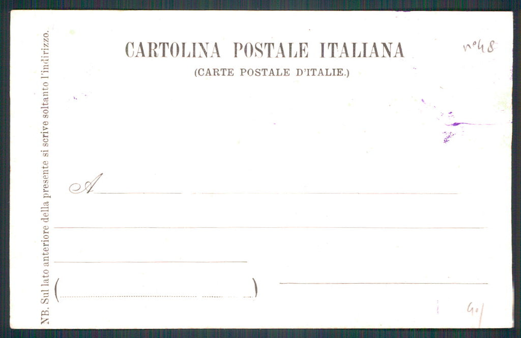 Como Turate Casa militare Umberto I cartolina TC0178 – retro