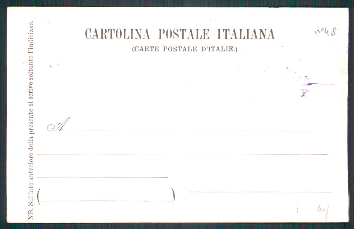 Como Turate Casa militare Umberto I cartolina TC0178 – retro