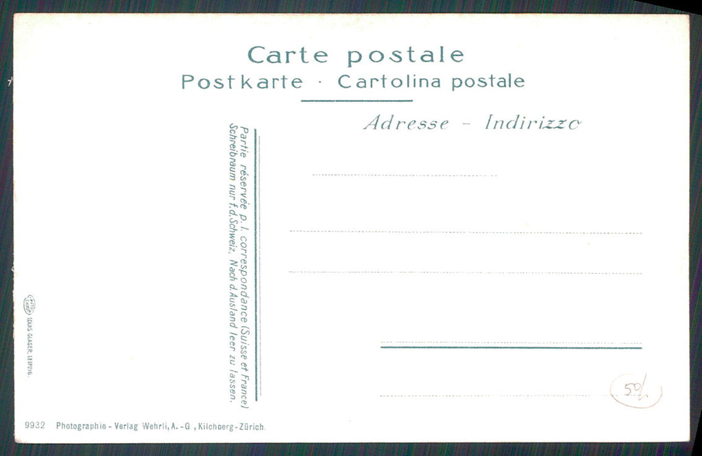 Como Città Caro Buoi Costumi cartolina TC0184 – retro