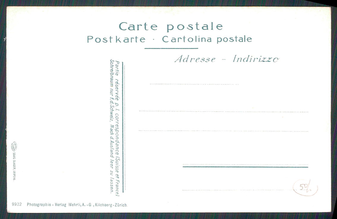 Como Città Caro Buoi Costumi cartolina TC0184 – retro