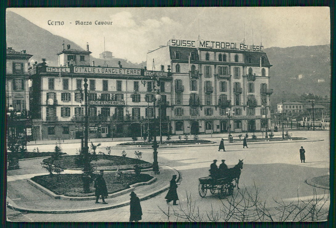 Como Città Piazza Cavour cartolina TC0213 – fronte