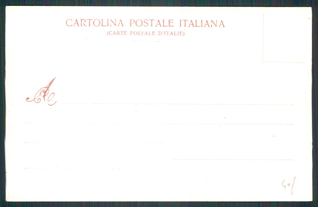 Como Città Esposizione 1899 incendio cartolina TC0225 – retro