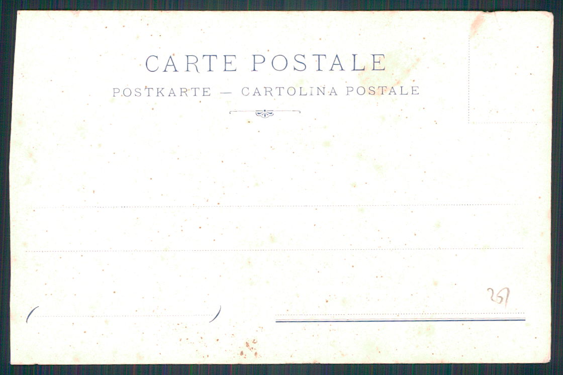 Como Città Esposizione 1899 incendio cartolina TC0226 – retro