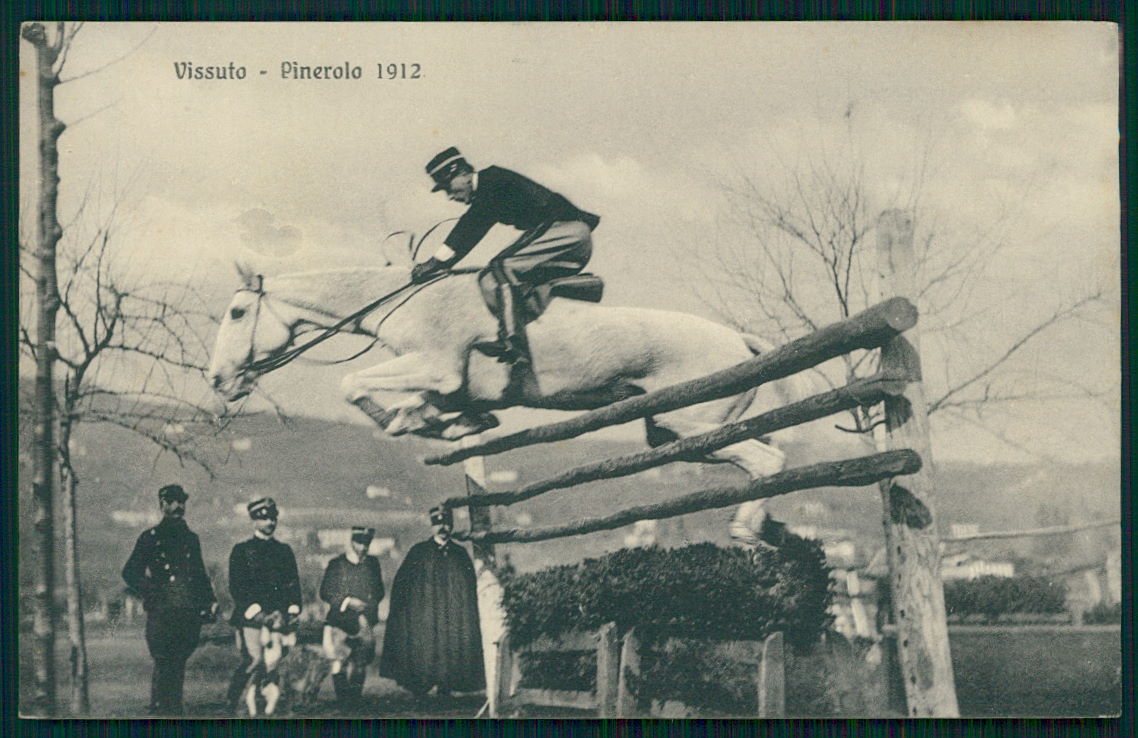 Torino Pinerolo 1912 cavalleria Militari cartolina TC0232 – fronte
