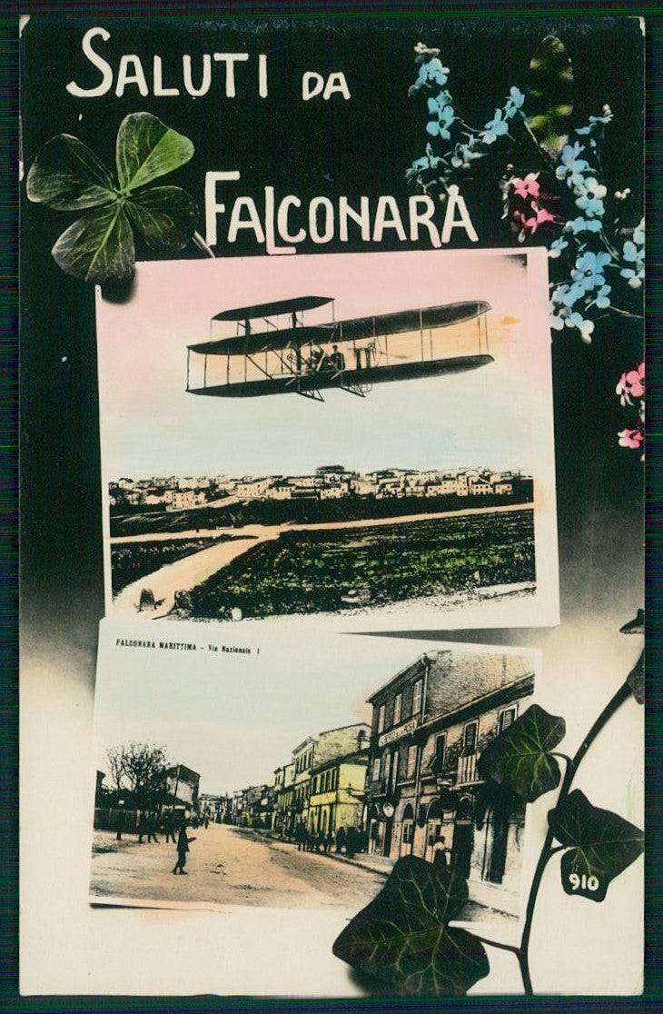 Ancona Falconara saluti da Aviazione Foto cartolina TC0241 – fronte