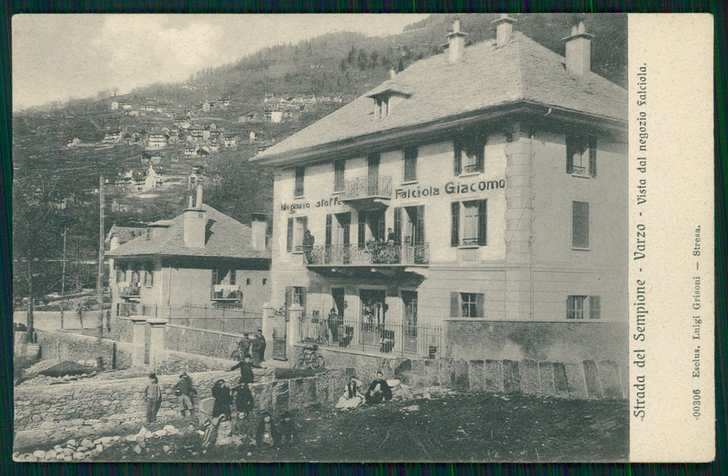 Verbania Varzo Sempione Negozio di Stoffe cartolina TC0255 – fronte