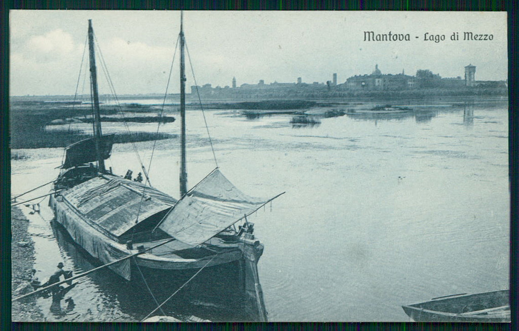 Mantova città lago di Mezzo cartolina TC0260 – fronte