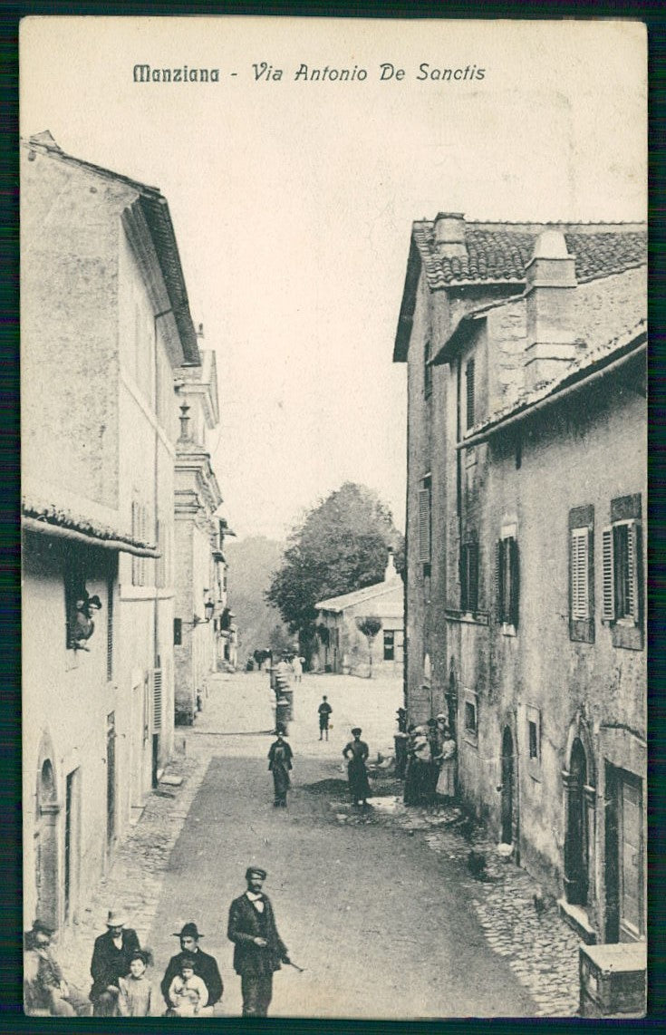 Roma Manziana via Antonio De Sanctis cartolina TC0266 – fronte