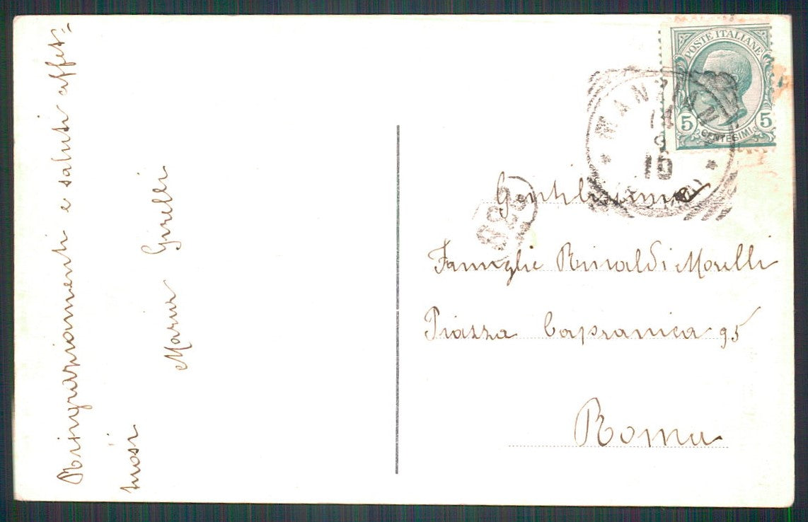 Roma Manziana via Antonio De Sanctis cartolina TC0266 – retro