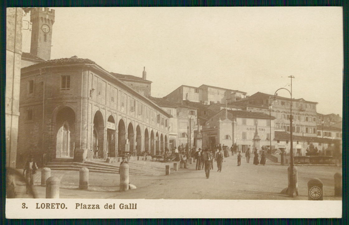 Ancona Loreto Piazza dei Galli Foto NPG cartolina TC0270 – fronte