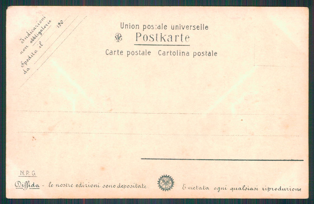 Firenze città venditore cartoline Piazza Santa Croce Foto NPG cartolina TC0275 – retro