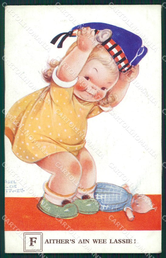 Mabel Lucie Attwell Valentine serie 2036 cartolina vintage postcard TC0286 – fronte