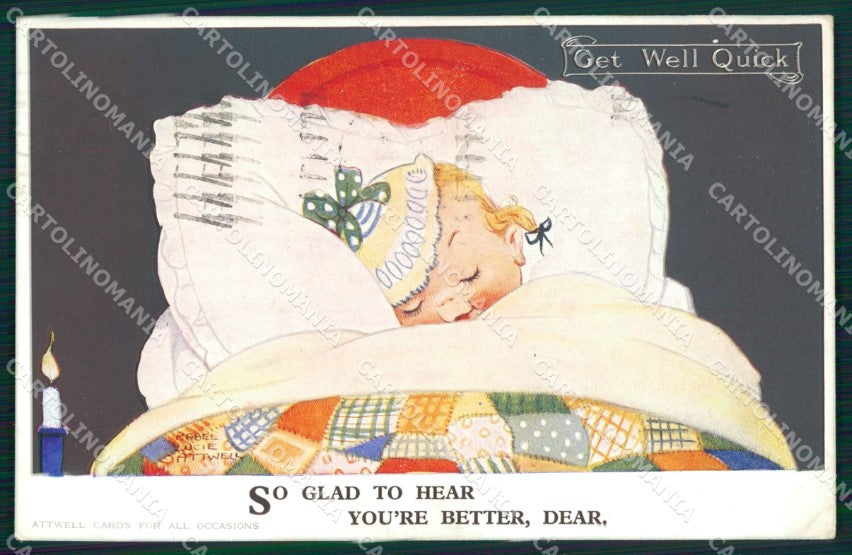 Mabel Lucie Attwell Valentine serie 2541 cartolina vintage postcard TC0289 – fronte