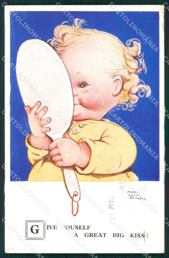 Mabel Lucie Attwell Valentine serie 3099 cartolina vintage postcard TC0291 – fronte