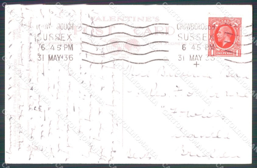 Mabel Lucie Attwell Valentine serie 3099 cartolina vintage postcard TC0291 – retro