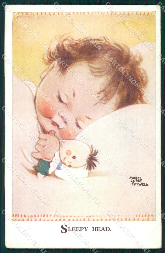Mabel Lucie Attwell Valentine serie 2828 cartolina vintage postcard TC0293 – fronte
