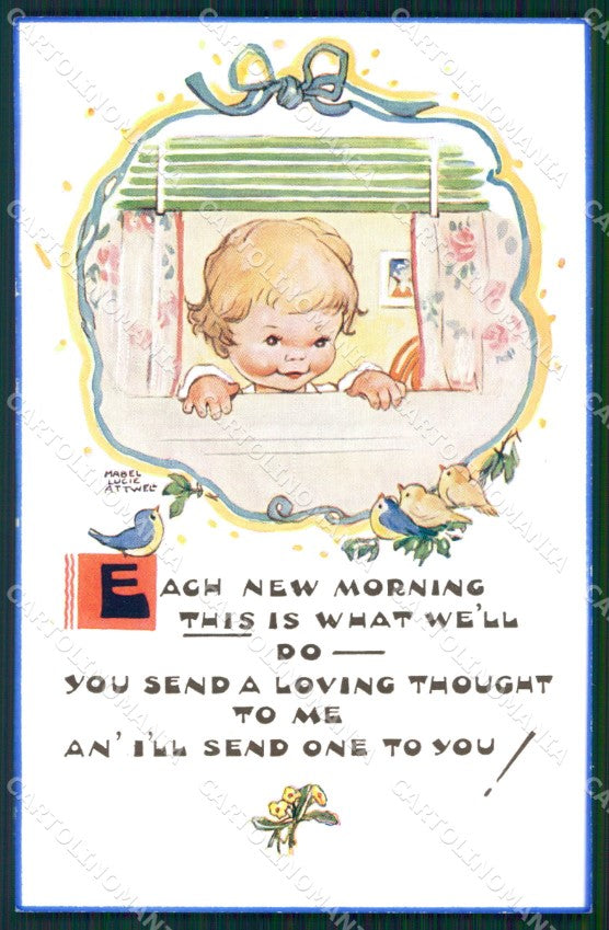 Mabel Lucie Attwell Valentine serie 5362 cartolina vintage postcard TC0305 – fronte