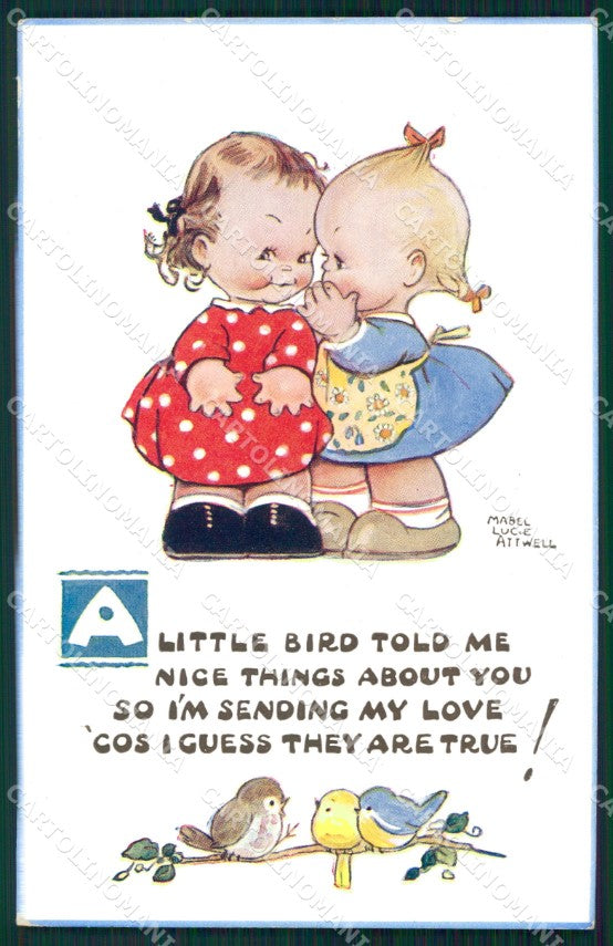 Mabel Lucie Attwell Valentine serie 5268 cartolina vintage postcard TC0306 – fronte