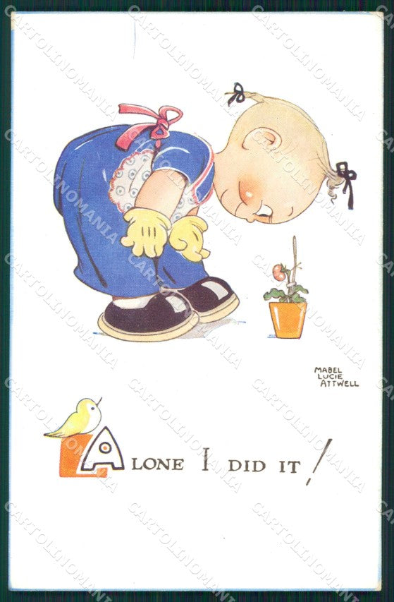 Mabel Lucie Attwell Valentine serie 868 cartolina vintage postcard TC0309 – fronte