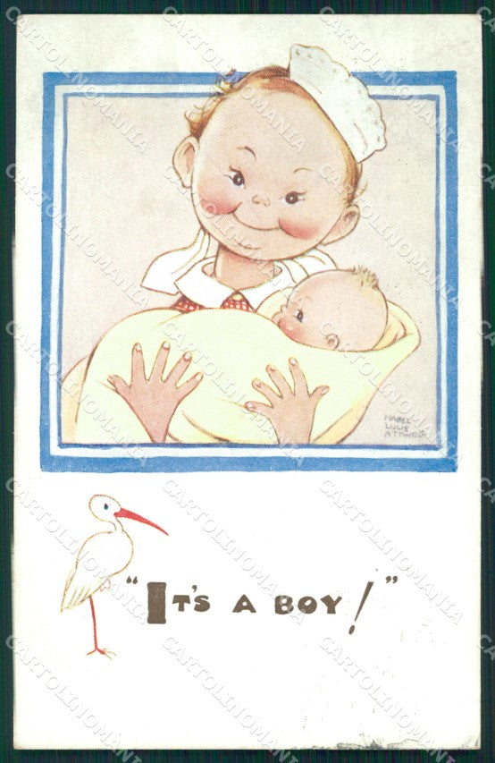 Mabel Lucie Attwell Valentine serie 1667 cartolina vintage postcard TC0311 – fronte