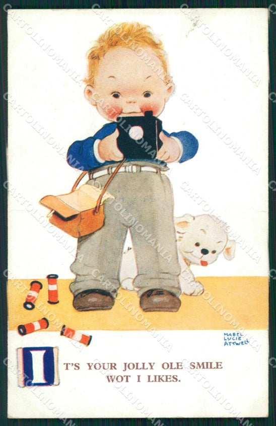 Mabel Lucie Attwell Valentine serie 1815 cartolina vintage postcard TC0316 – fronte
