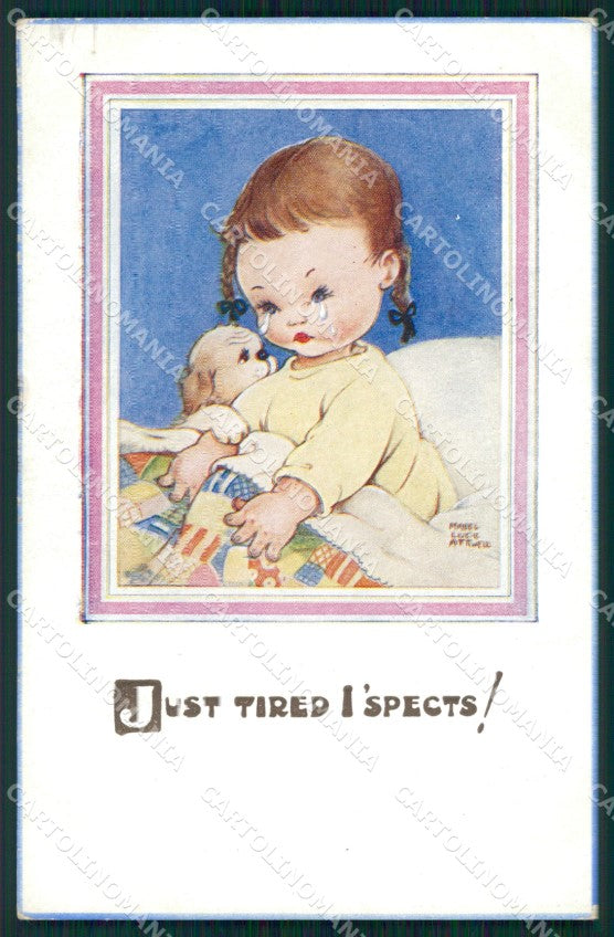 Mabel Lucie Attwell serie 1545 PIEGHINE SLIGHT CREASES cartolina postcard TC0334 – fronte