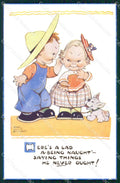 Mabel Lucie Attwell Valentine serie 1543 cartolina vintage postcard TC0338 – fronte