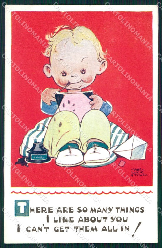 Mabel Lucie Attwell Valentine serie 5139 cartolina vintage postcard TC0341 – fronte