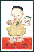 Mabel Lucie Attwell Valentine serie 1822 cartolina vintage postcard TC0342 – fronte