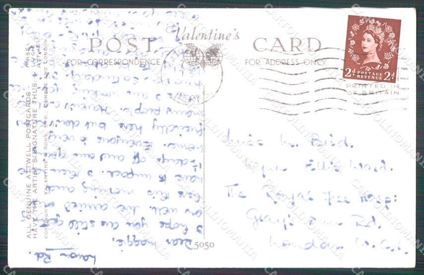 Mabel Lucie Attwell Valentine serie 5050 cartolina vintage postcard TC0343 – retro