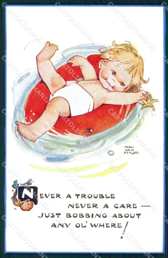Mabel Lucie Attwell Valentine serie 5369 cartolina vintage postcard TC0345 – fronte