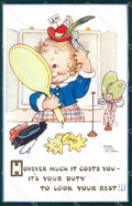 Mabel Lucie Attwell Valentine serie 1788 cartolina vintage postcard TC0350 – fronte