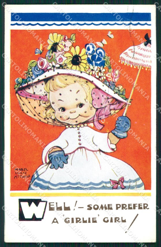 Mabel Lucie Attwell Valentine serie 5354 cartolina vintage postcard TC0351 – fronte