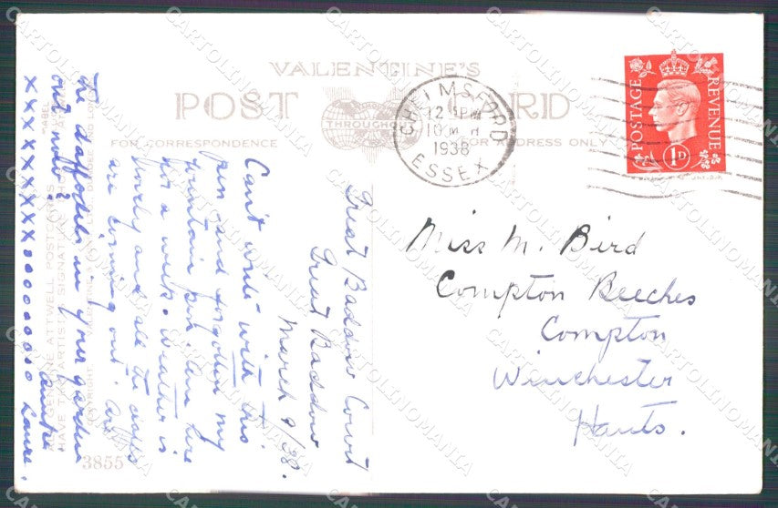 Mabel Lucie Attwell Valentine serie 3855 cartolina vintage postcard TC0353 – retro