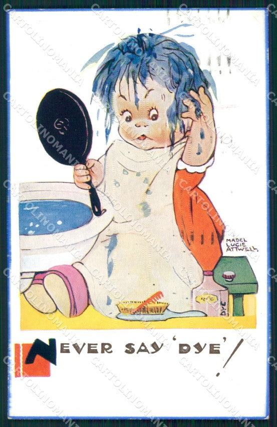 Mabel Lucie Attwell Valentine serie 5355 cartolina vintage postcard TC0355 – fronte