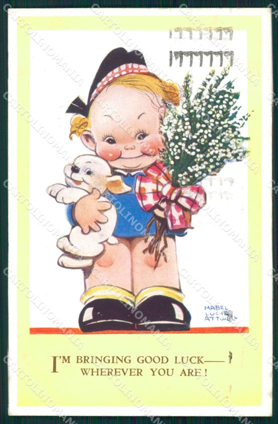 Mabel Lucie Attwell Valentine serie 132 cartolina vintage postcard TC0361 – fronte