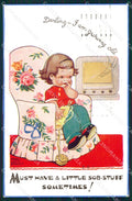 Mabel Lucie Attwell Valentine serie 5319 cartolina vintage postcard TC0382 – fronte