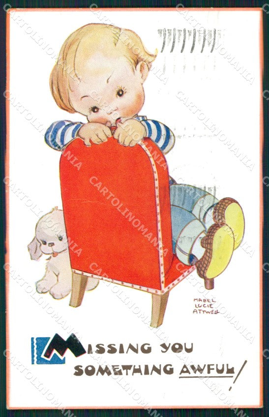 Mabel Lucie Attwell Valentine serie 5509 cartolina vintage postcard TC0385 – fronte