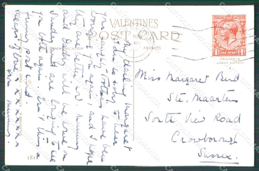 Mabel Lucie Attwell Valentine serie 1811 cartolina vintage postcard TC0389 – retro