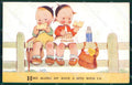 Mabel Lucie Attwell Valentine serie 2302 cartolina vintage postcard TC0395 – fronte