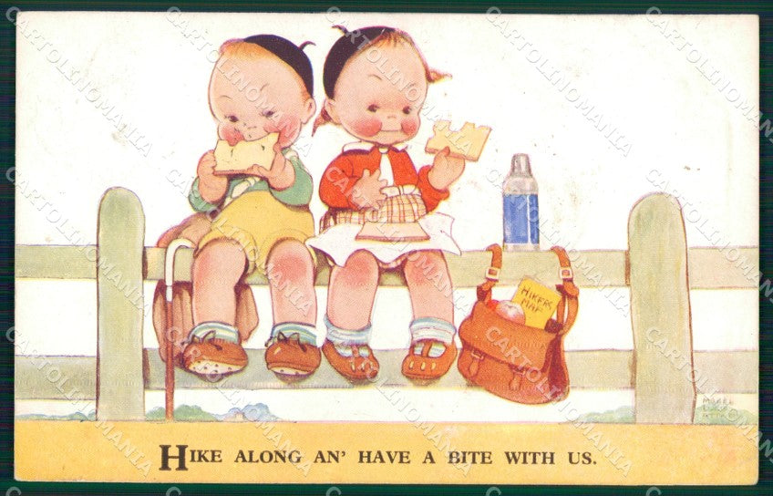 Mabel Lucie Attwell Valentine serie 2302 cartolina vintage postcard TC0395 – fronte