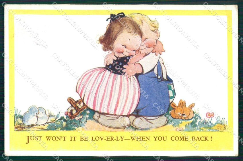 Mabel Lucie Attwell Valentine serie 396 cartolina vintage postcard TC0399 – fronte