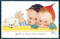 Mabel Lucie Attwell serie 818 STRAPPINO LITTLE TEAR cartolina postcard TC0401 – fronte