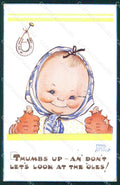 Mabel Lucie Attwell Valentine serie 1161 Horseshoe cartolina postcard TC0404 – fronte