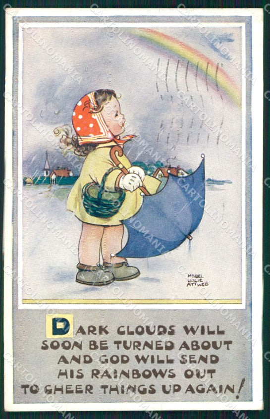 Mabel Lucie Attwell Valentine serie 5063 cartolina vintage postcard TC0412 – fronte